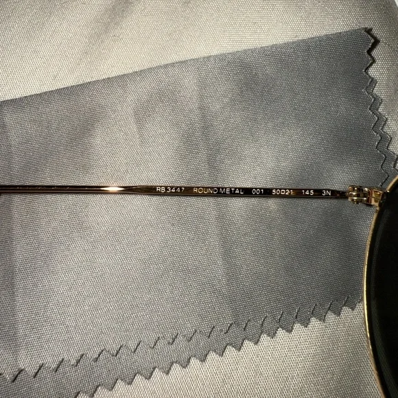 Ray ban round metal gold green ray-ban - Picture 5 of 8